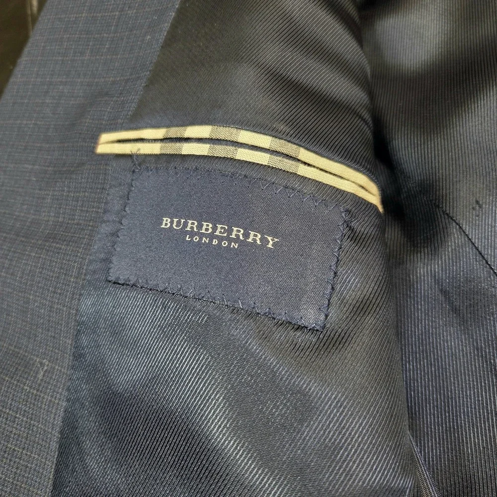 Burberry London Kensington Wool Mens Blazer Jacket Sport Coat 46 SHT See Details